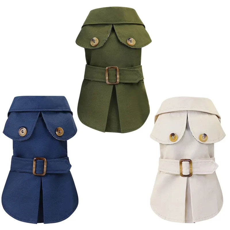 Fashion British Style Pets Dog Clothes Winter Thicken Jacket Coat Costumes Hoodies Chihuahua Clothes For Small Puppy Dogs Cat