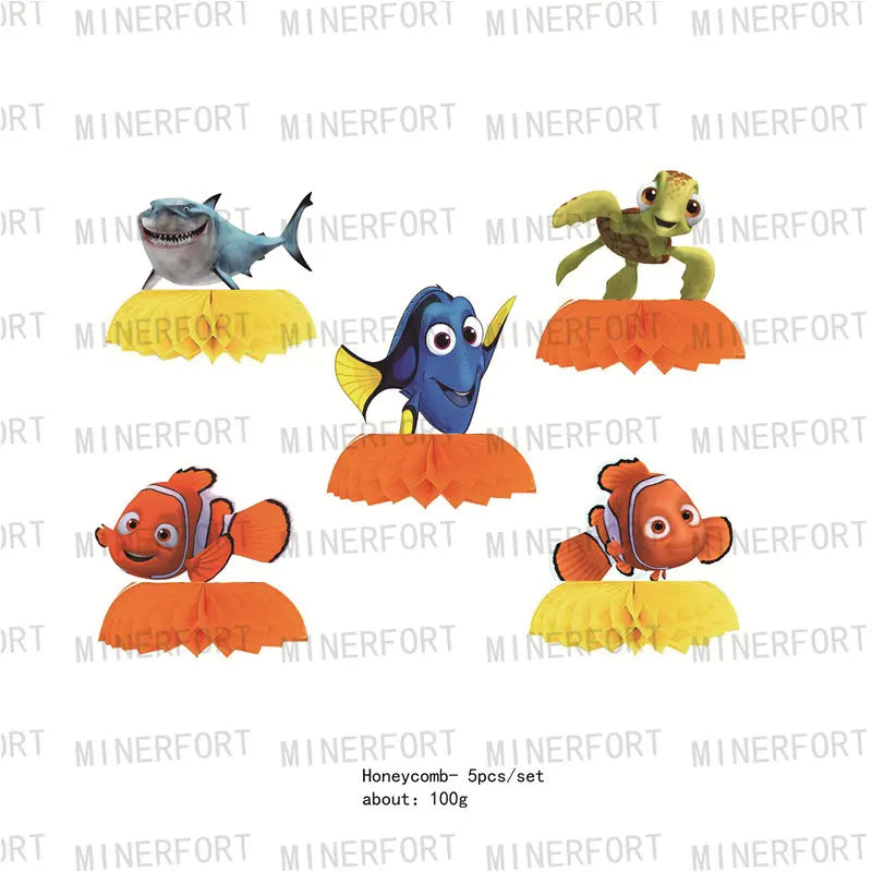 Finding Nemo Themed Party Supplies Cake Topper Balloons Stickers