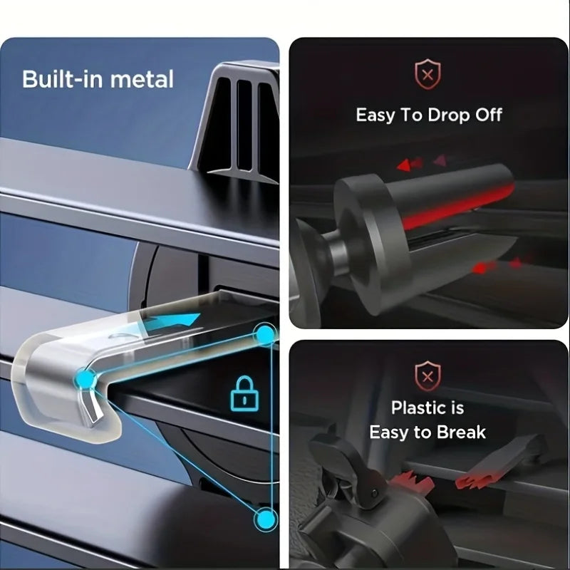 Car Phone Holder Air Vent Clip Mount , GPS Support For 4.7-6.7 Inch Mobile Devices