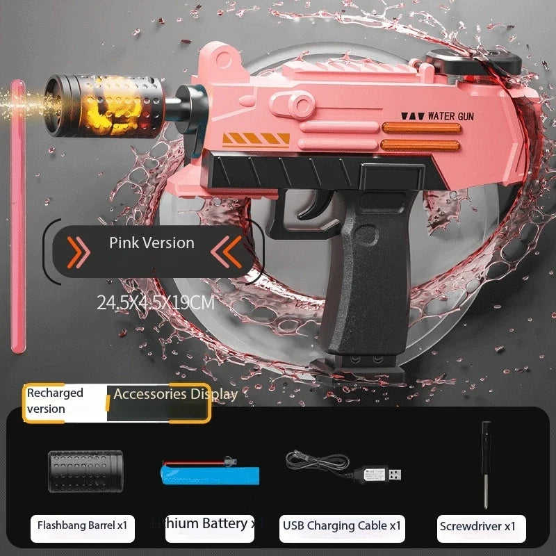 UZI Water Gun Toy Swimming Pool Play Water Adult Shots Games Toy Outdoor Games High Pressure Water Gun Summer Swimming Pool Toys