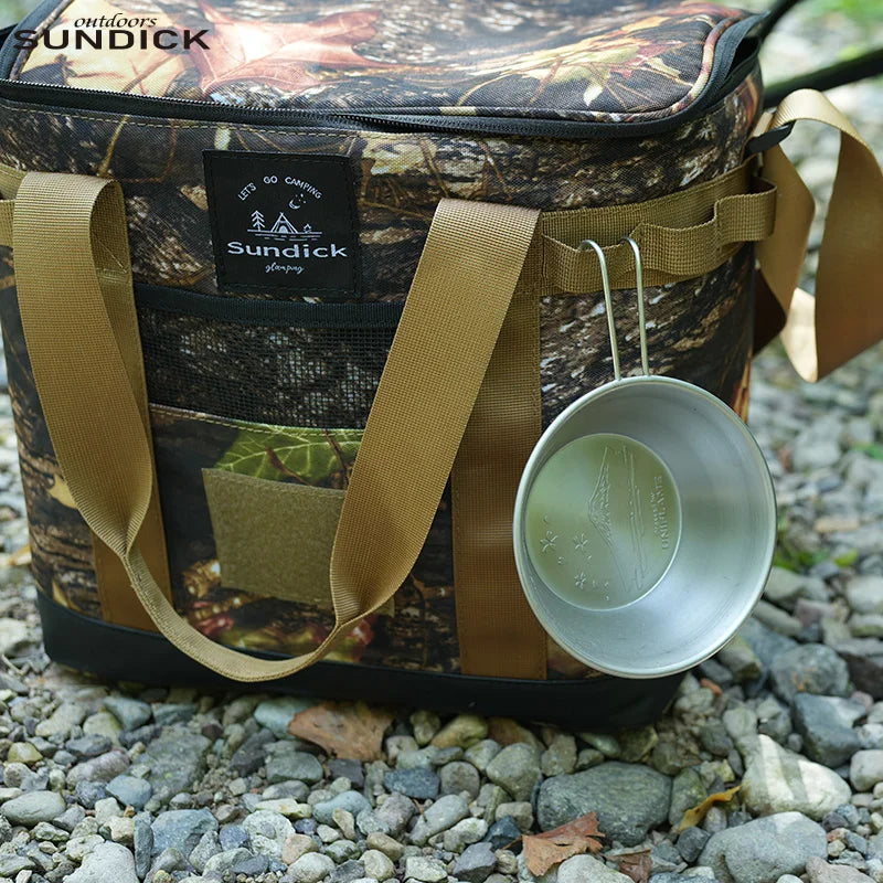 Outdoor Camping Crossbody Insulated Bag, Camping Insulation Bag, Hand-Held Storage Bag, Outdoor Activity Picnic Bag