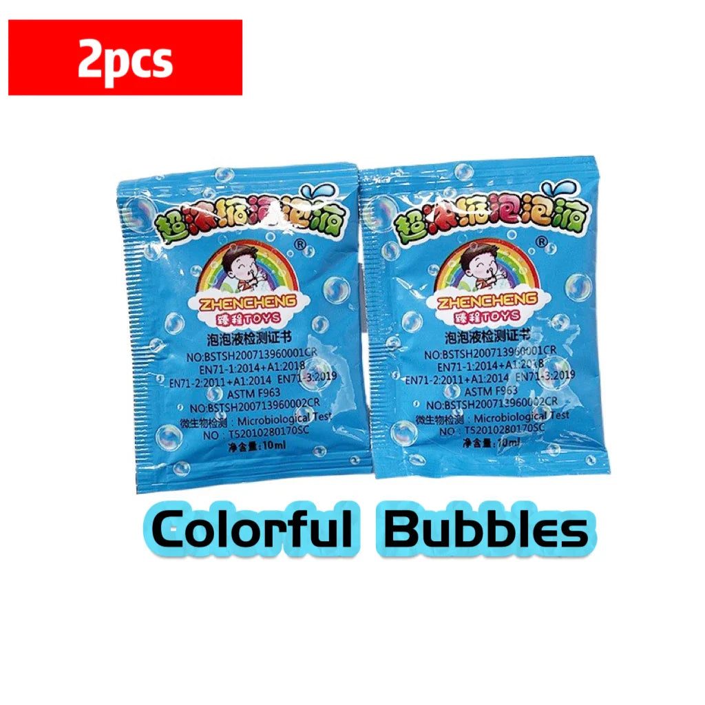 1-10pcs Bubble Machine Refilling Color Bubble Concentrate 10pcs ≈ 500ml Bubble Gun Refilling