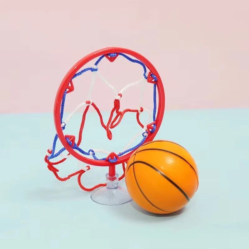 Kid Indoor Mini Basketball Hoop Set with Suction Cup Wall Hanging Home Sports Game Children's Exercise Fun Basket Ball Hoops Kit