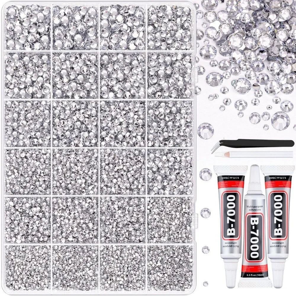 Multicolor Resin Rhinestone Kit Sparkling DIY Decoration Jelly Rhinestones Diamond Art Bedazzling Rhinestones