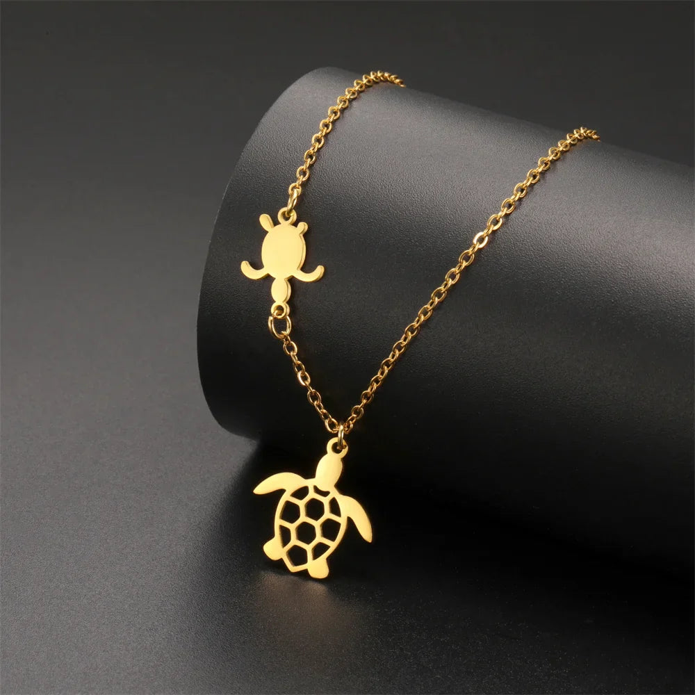 EtherealBe Sea Turtle Pendant Necklace for Women