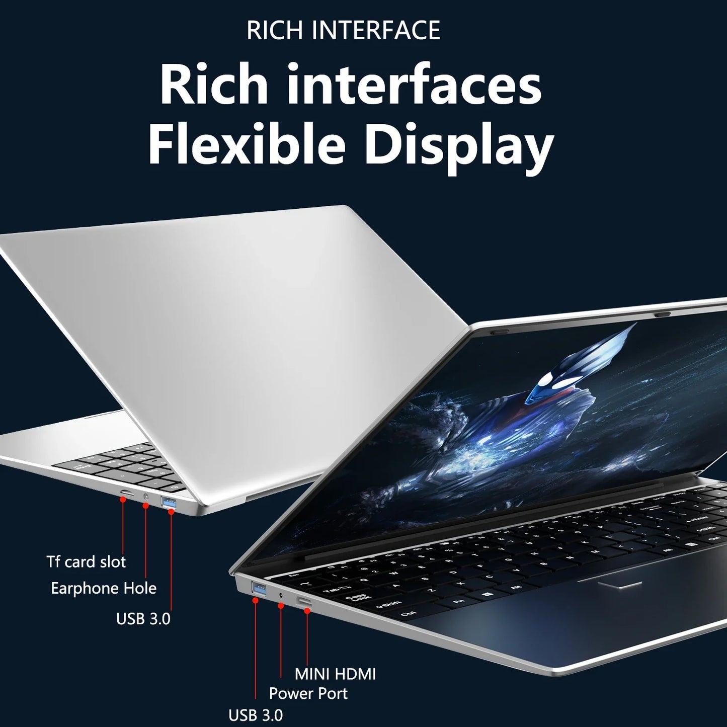 Intel Core i9 10980HK 15.6 Inch Gaming Laptop 8C16T 2.4GHz Base 5.3GHz Boost 32GB RAM 2TB SSD Fingerprint WiFi6 4K Ultrabook Pro