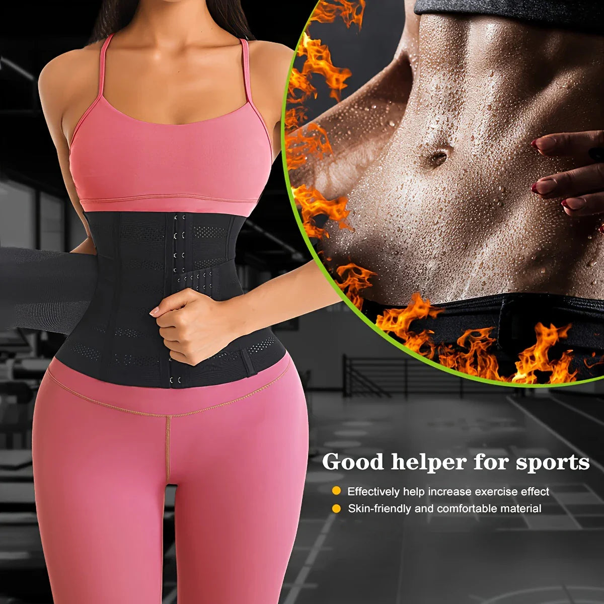 Waist Trainer for Women Under bust Waist Cincher Corset, Tummy Control Sport Girdle Hourglass Body Shaper.