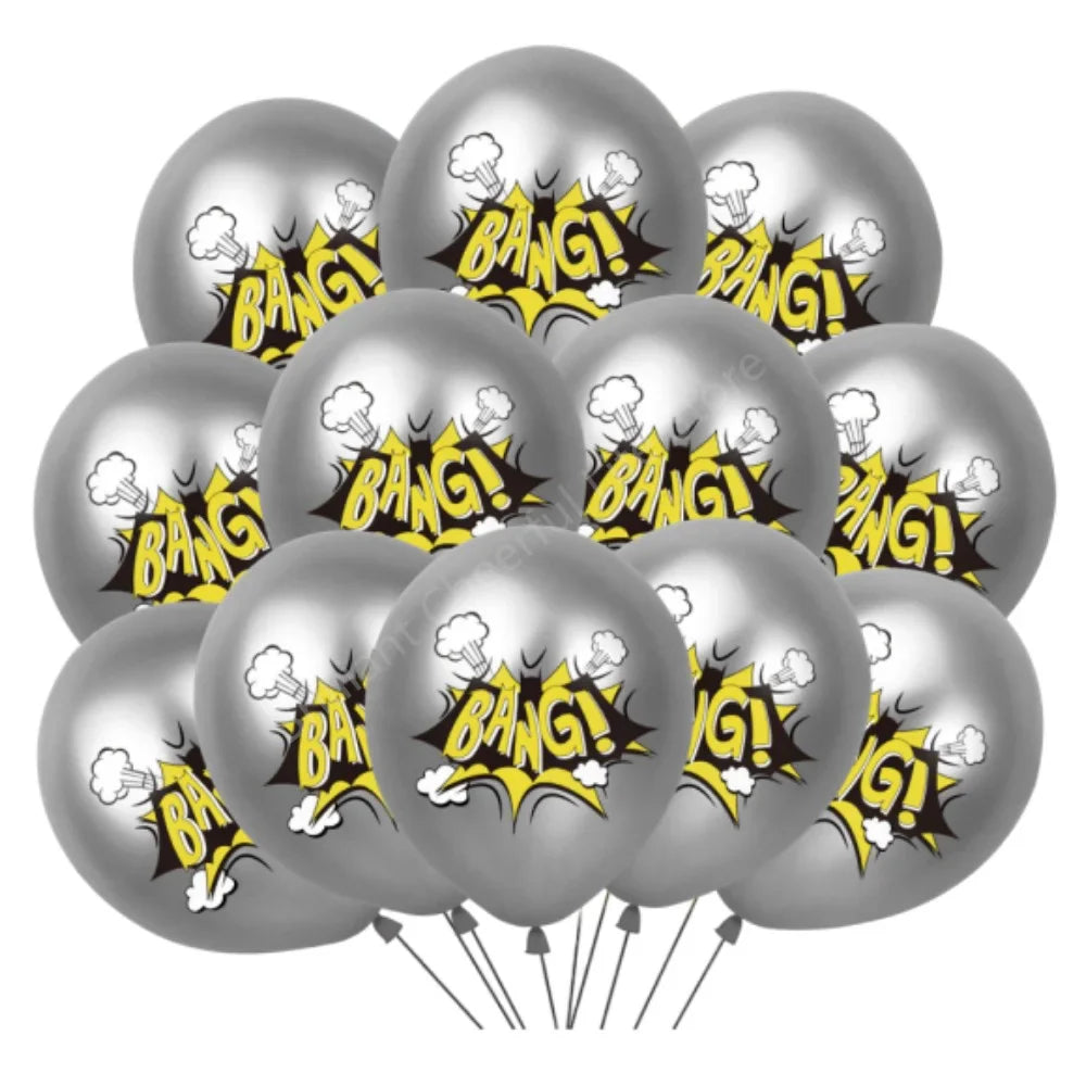 12 Inch Marvel Superhero Latex Balloon Set Avengers Spiderman Hulk  Boys Birthday Party Baby Shower Party Decorations Kid Toys
