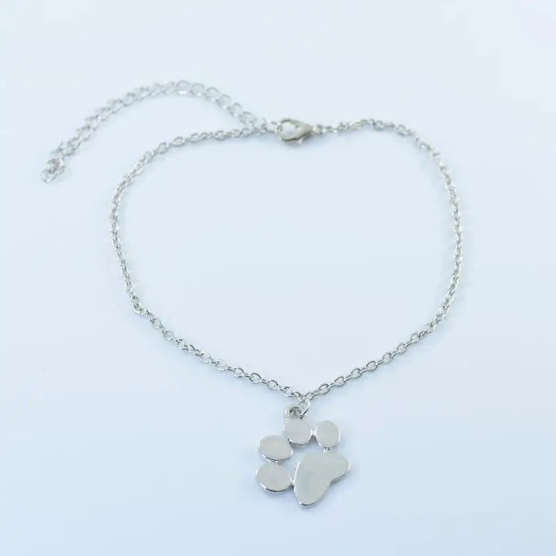 Cute dog palm pendant bracelet dog paw gold and silver men's and women's bracelet wholesale gift jewelry rope adjustable