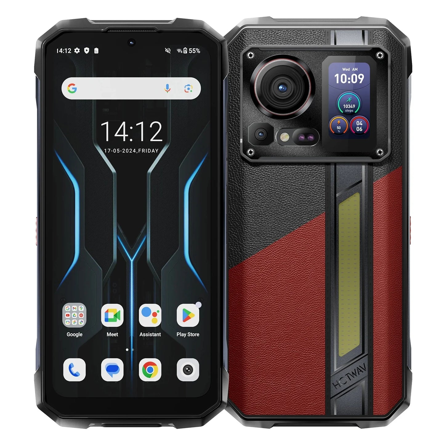 HOTWAV Hyper 7 Pro, Rugged Phone 36GB 256GB MediaTek, Dimensity 7050 5G 200MP Android 14, 6.6 inches FHD+ 10800mAh 33W Cellphone