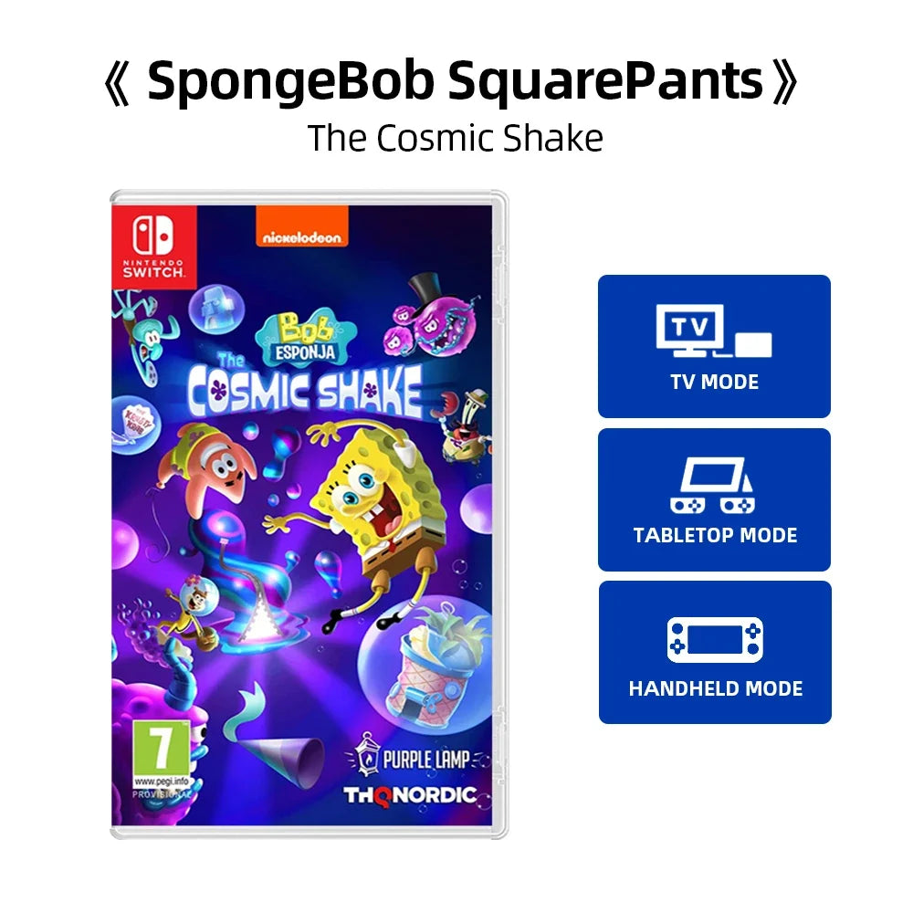 Nintendo Switch Game Deals -  SpongeBob SquarePants: The Cosmic Shake -  Support TV Tabletop Palm Game Mode