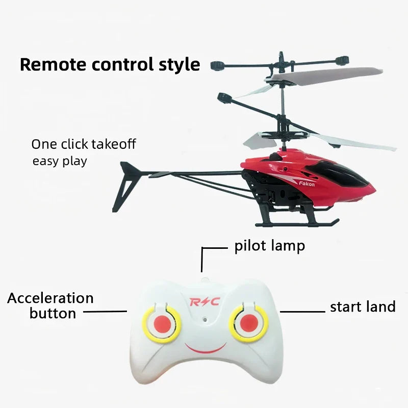 Mini Drone Rechargeable Mini RC Drone Remote Safe Fall-resistant RC Helicopters Drone Children Toys（No Remote Control Battery)