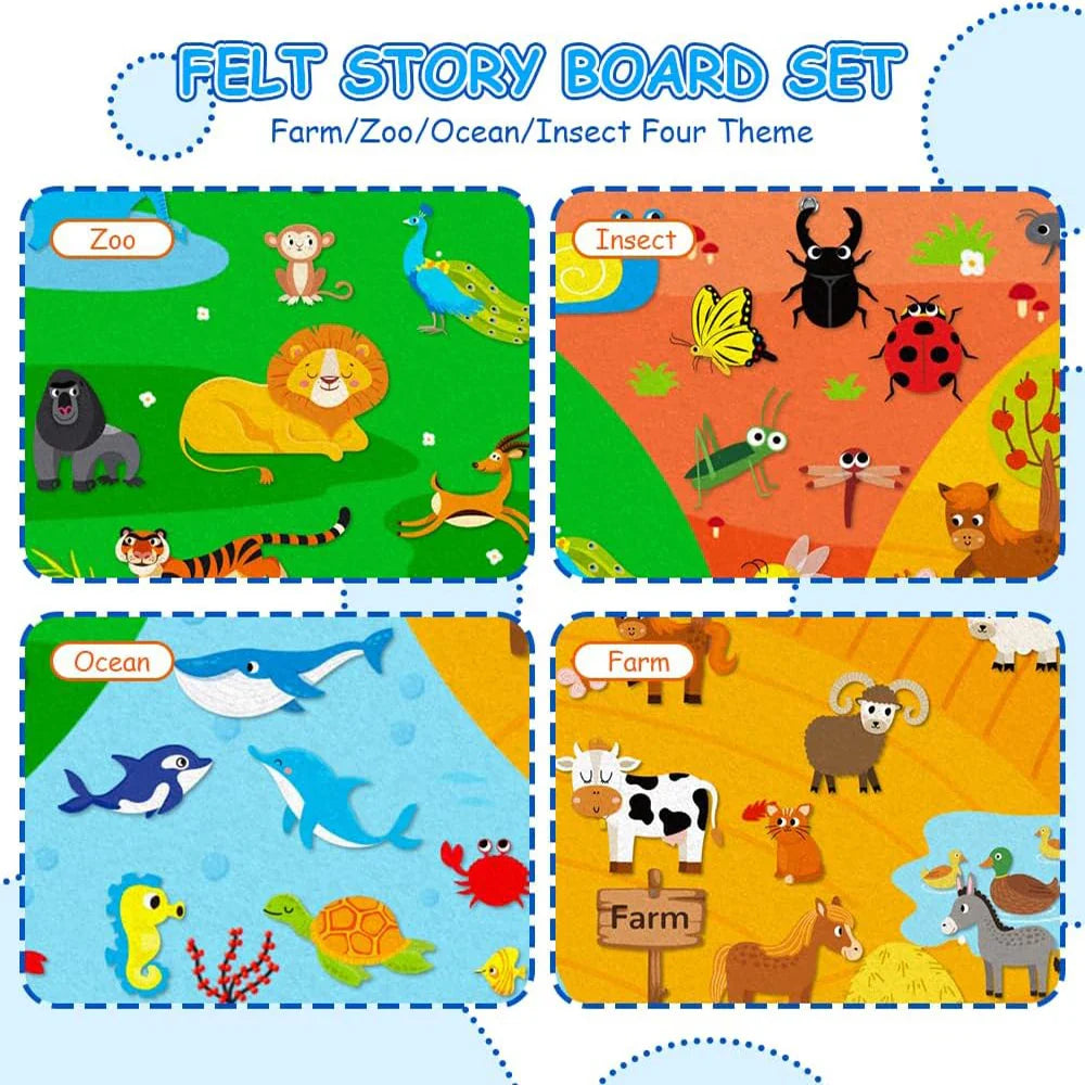 My First Daily Calendar Montessori Felt Story Board Set Loop Time Learning Center, A Weekly Chart For Children's Learning