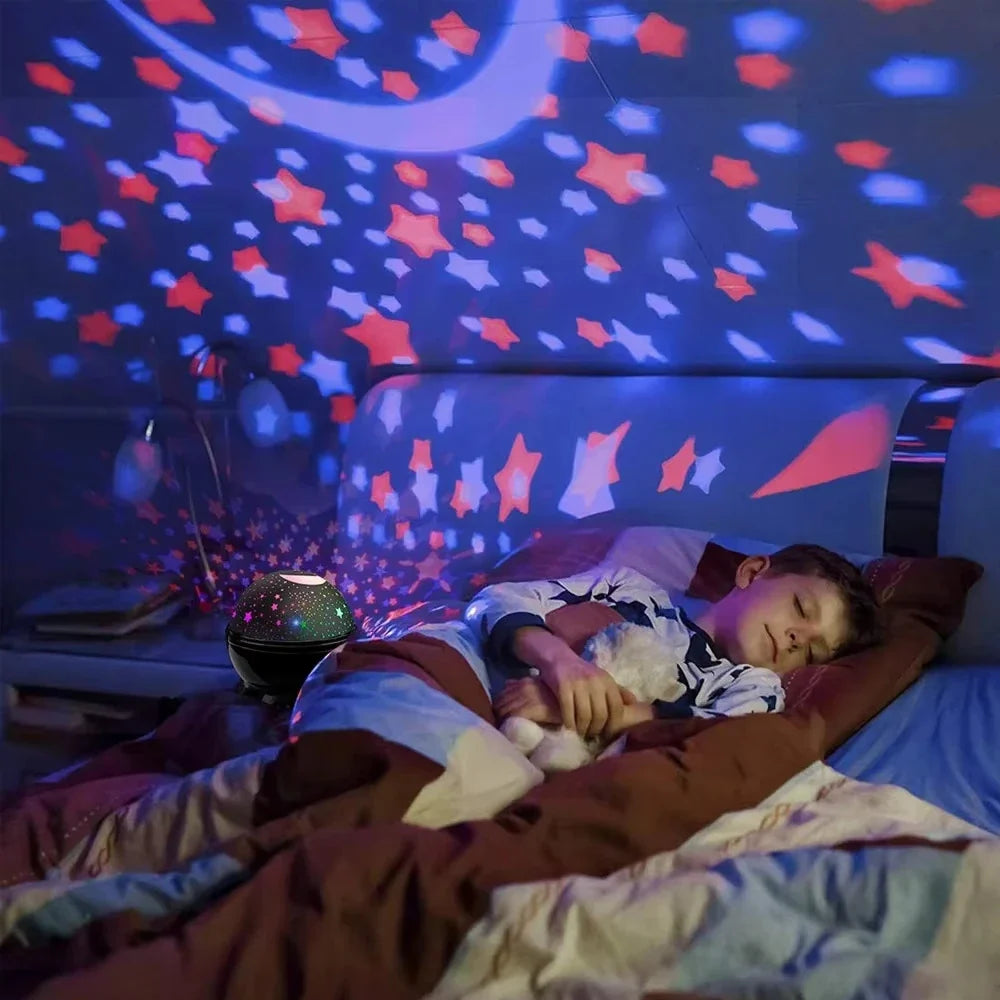 LED Night Light Nebula Star Projector 360 Degree Rotation 12 Light Color Changing with USB Cable Romantic Gifts for Women Child