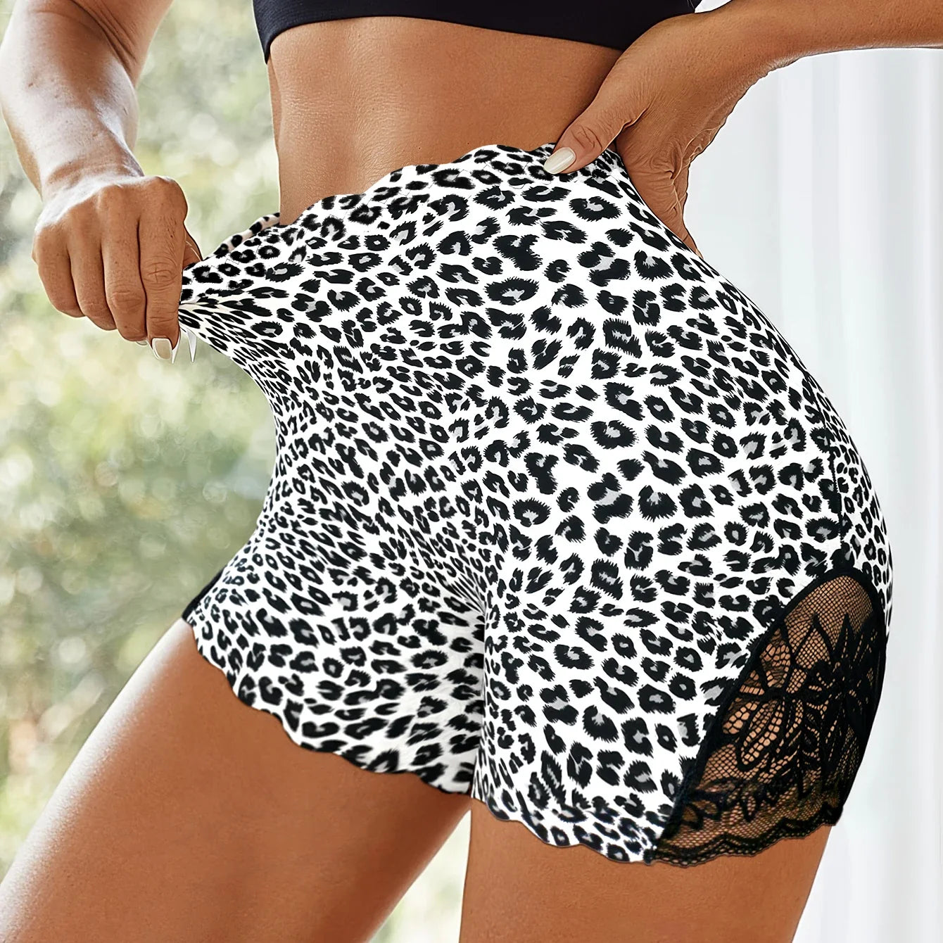 BZEL New High-Waist Women's Panties Seamless Boyshorts Leopard Sexy Lingerie Comfortable  Breathable Female Lcae Boxers Hot Sale