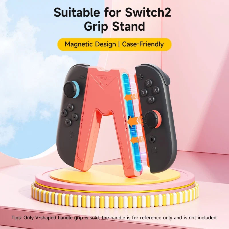 Suitable for Switch2 handle grip, Joy-con2 charging station, game console connection accessories, to enhance the grip experience