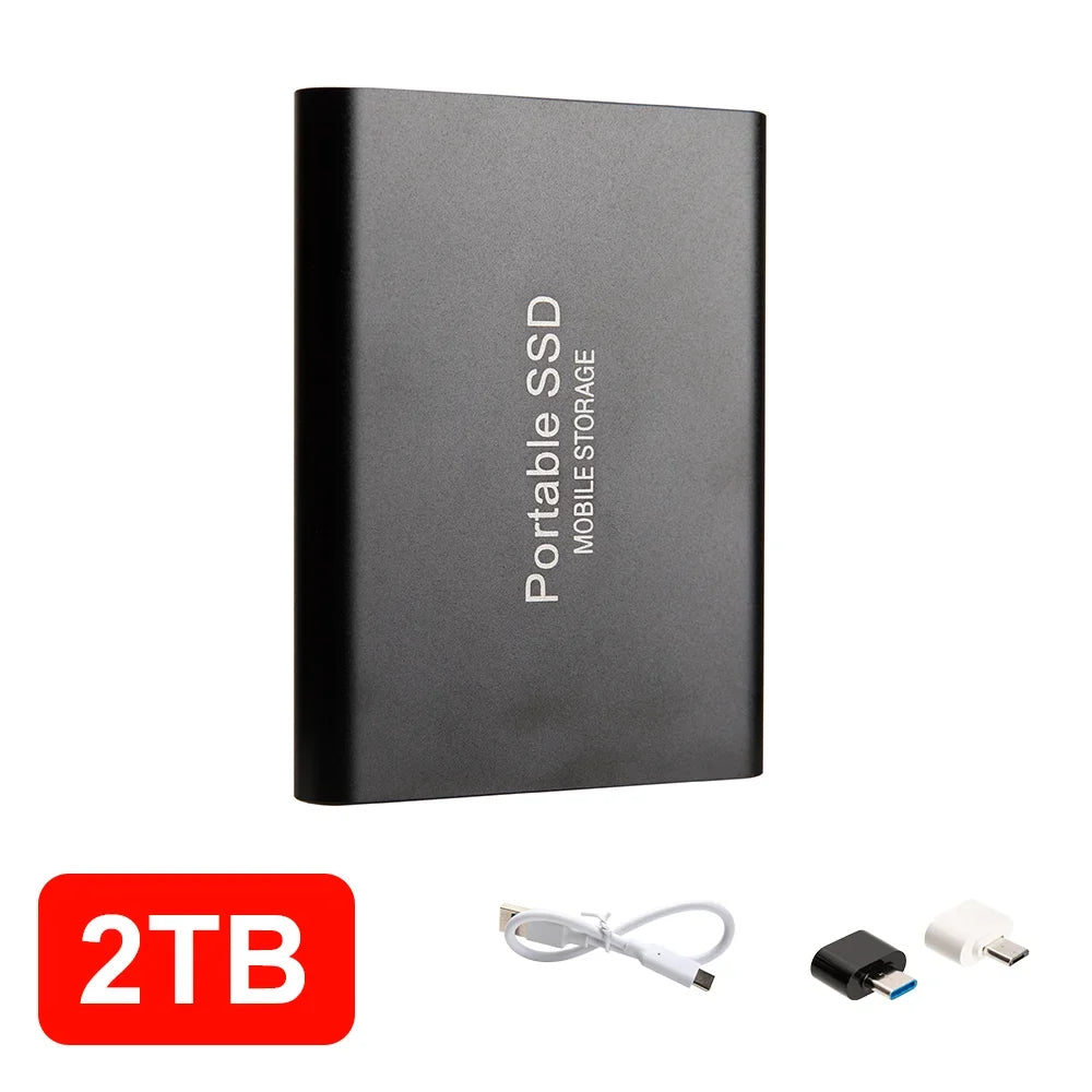 4TB Mini External Solid State Drive Portable SSD 8TB Hard Drive Small Size Quick Read Write Travel Backup Storage
