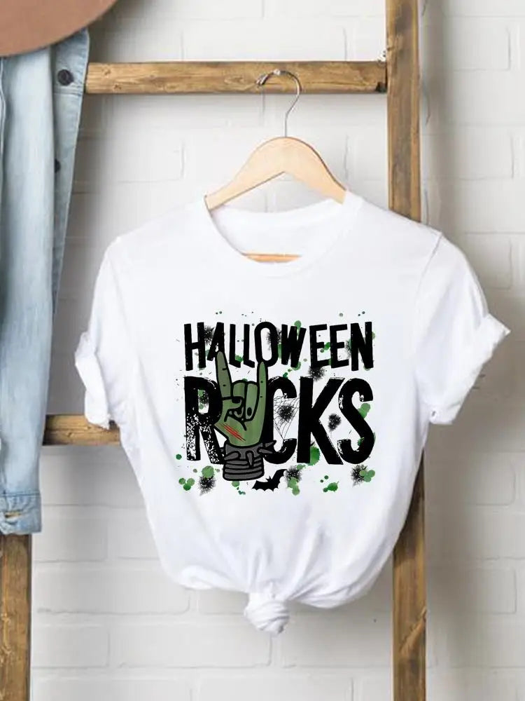 Bee Trend Style Cute Tees Clothes Halloween Thanksgiving Fall Autumn Style T Ladies Clothing Women Graphic Print T-shirts