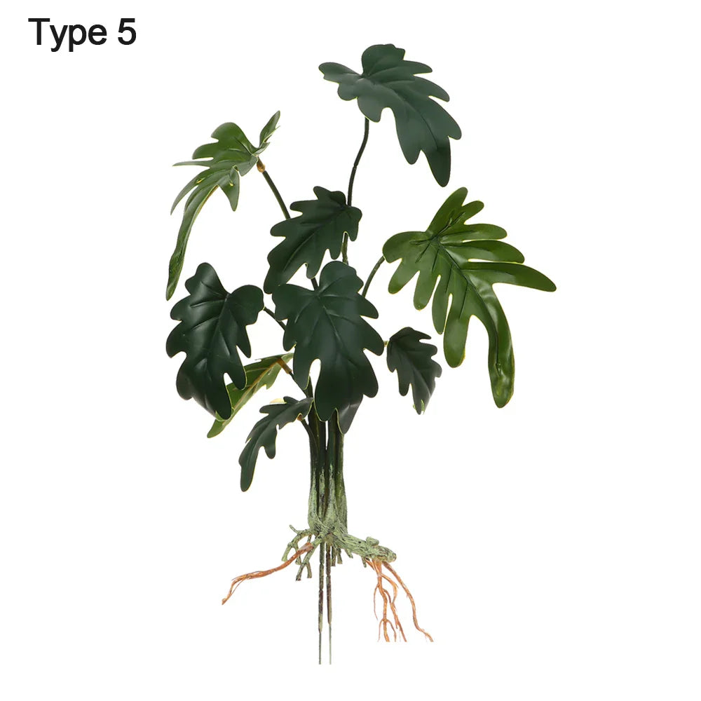 Home Decoration Desktop Ornament Party Supplies Simulation Greenery Plant Wall Artificial Hydroponic Plants With Root