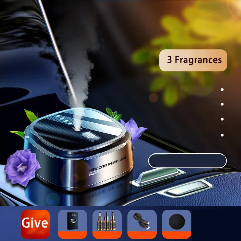 Car Aroma Diffuser Electric Spray Car Perfume Auto Air Freshener Flavoring Purifying Deodorant Car Aromatherapy
