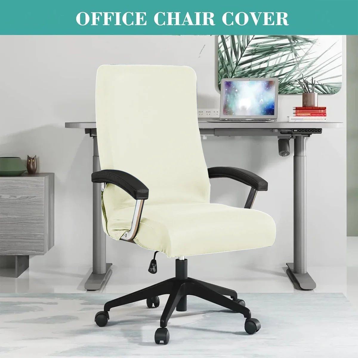 Stretch Spandex Office  Chair Covers Anti-dirty Computer Seat Chair Cover Removable Slipcovers