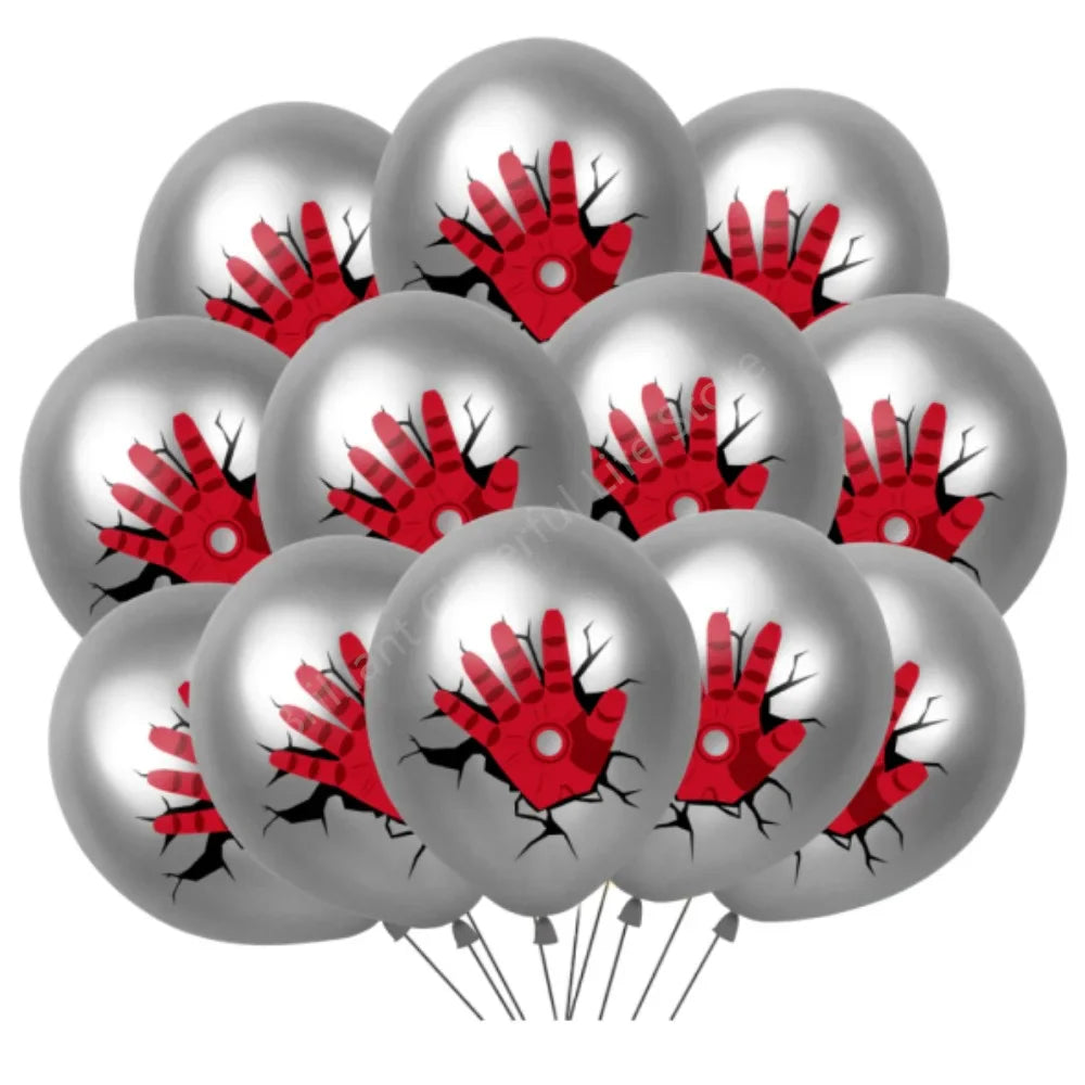 12 Inch Marvel Superhero Latex Balloon Set Avengers Spiderman Hulk  Boys Birthday Party Baby Shower Party Decorations Kid Toys