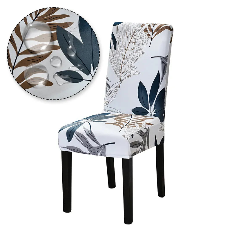 Chair Cover Printed Stretch Anti-dirty Elastic Seat Cover used For Wedding Party Home Kitchen Dining Room office living room