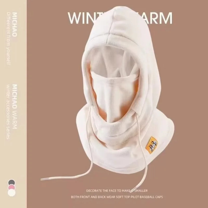 Warm Hat with Mask and Neck Warmer 3-in-1  for Men and Women