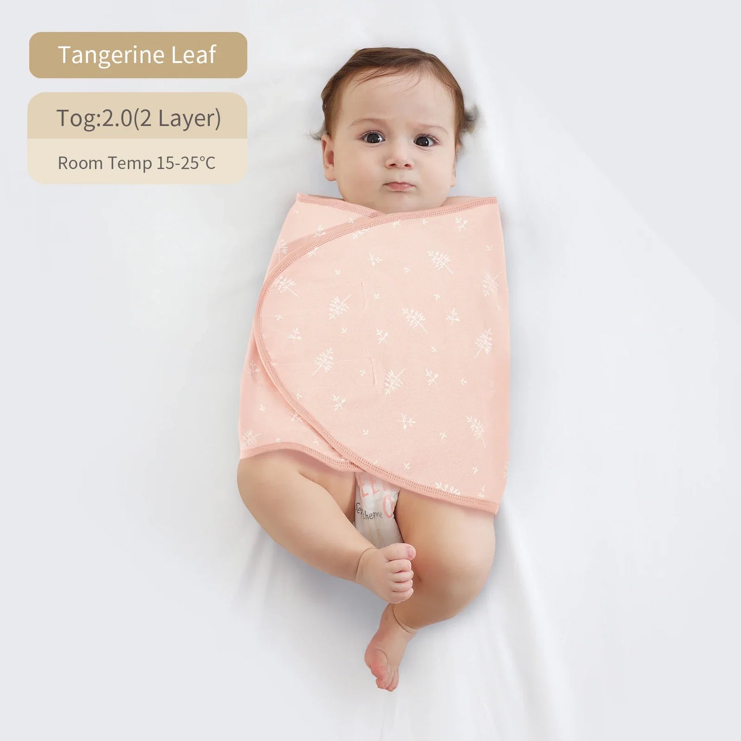 Bilayer Baby Wrap Blanket Newborn Baby Swaddle Tie Anti Startle Jump