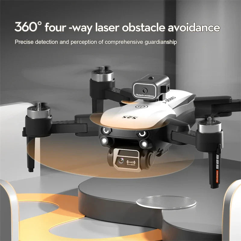 Obstacle Avoidance Brushless Aerial Photography Drone 6K HD Camera Foldable RC UAV 4K WIFI Kid Gift Quadcopter Toys Helicopter