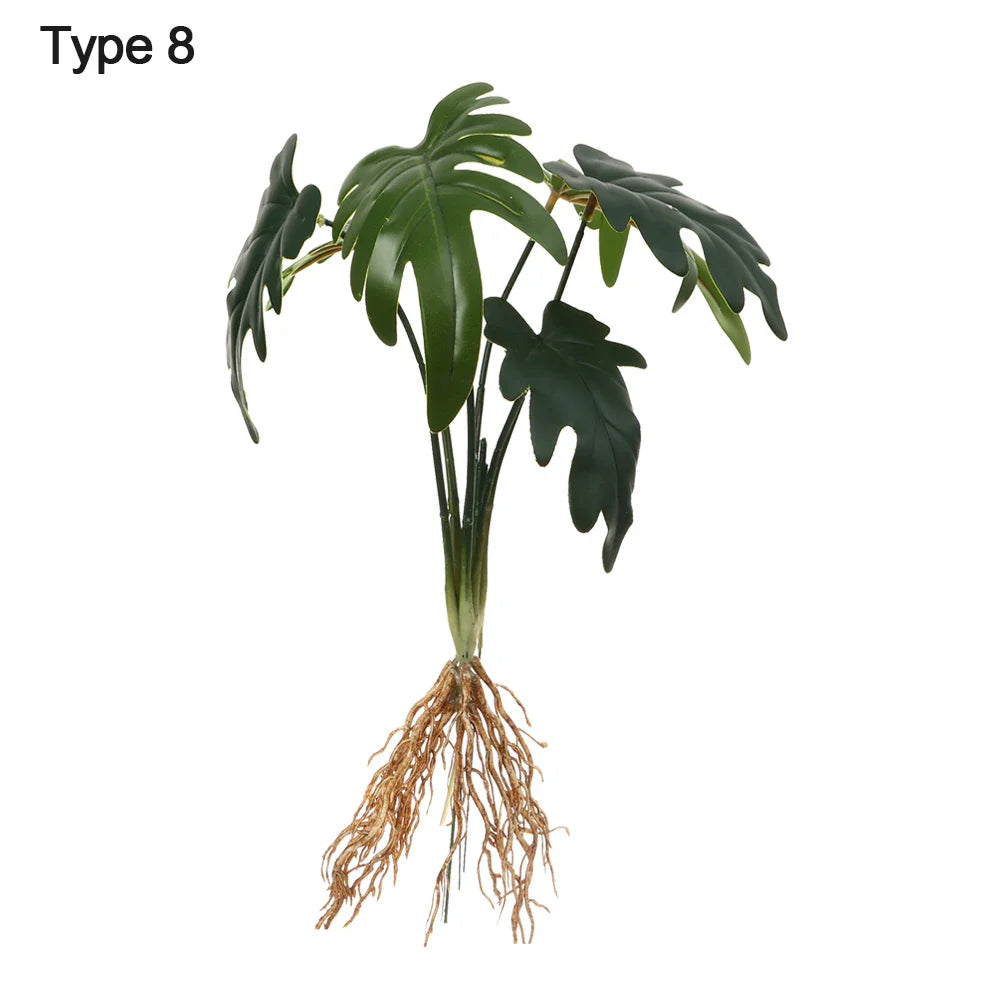 Home Decoration Desktop Ornament Party Supplies Simulation Greenery Plant Wall Artificial Hydroponic Plants With Root