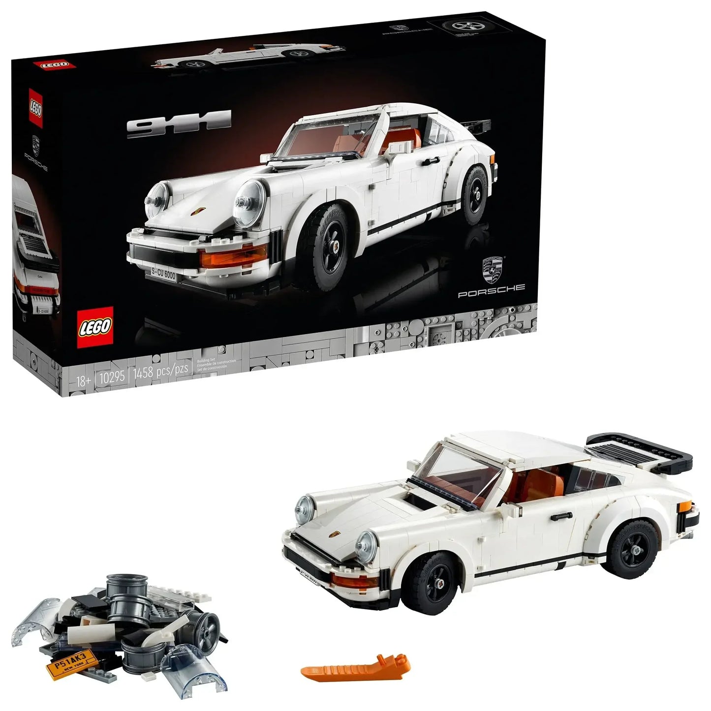 LEGO Icons Porsche 911 10295 Building Set, Collectible Turbo Targa, 2in1 Porsche Race Car Model Kit (1458 Pieces)