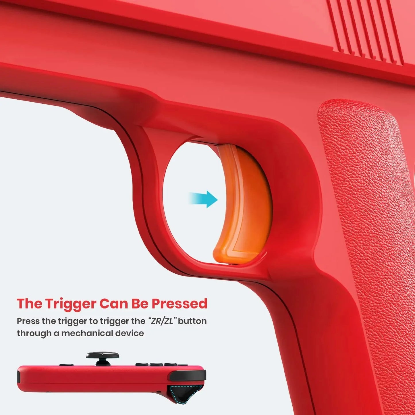 For NS Switch/Switch OLED Shooter Hunting Games Gun Controller Compatible For Switch/Switch OLED Left right Handle Accessories