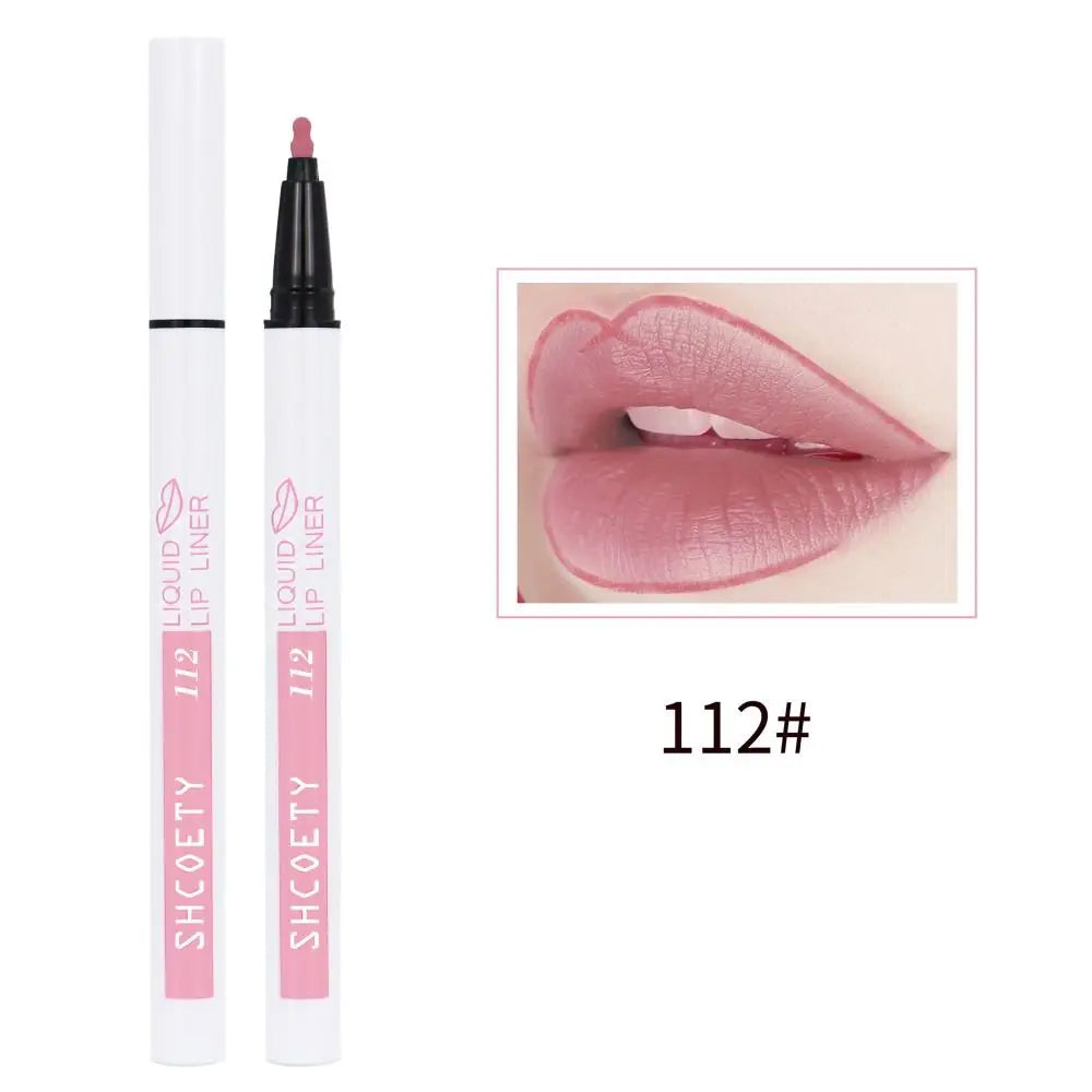 Long Lasting Lip Stain Marker Matte Nude Smudge Proof Natural Lipstick Pen Makeup Tool Quick Drying Liquid Lip Liner
