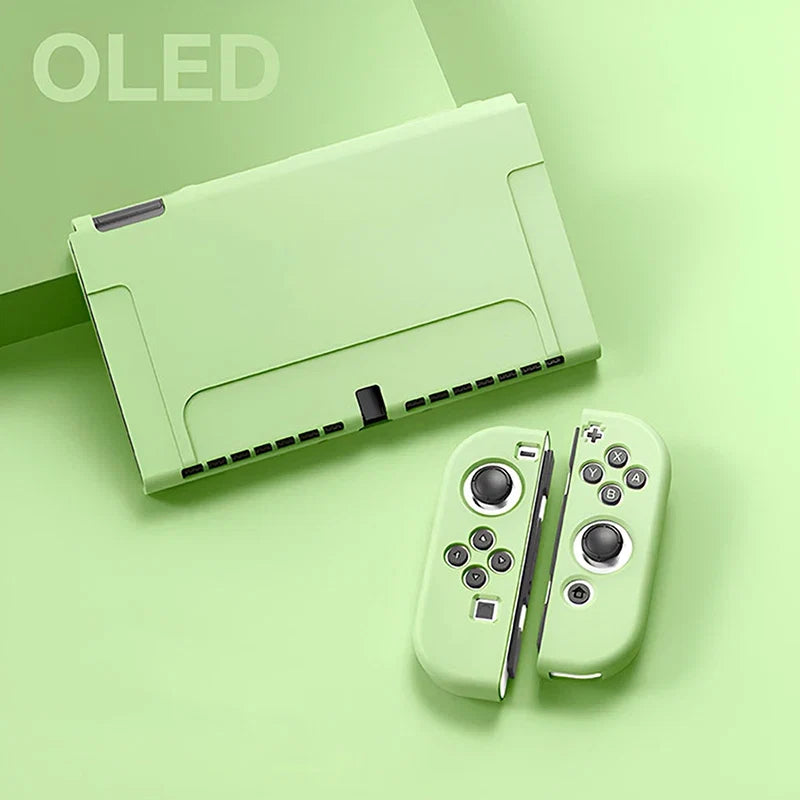Protective Case Compatible with  Switch OLED Console and Joy-Cons,Switch Can Be Inserted in Dock with Shell Nintendo Switch Skin