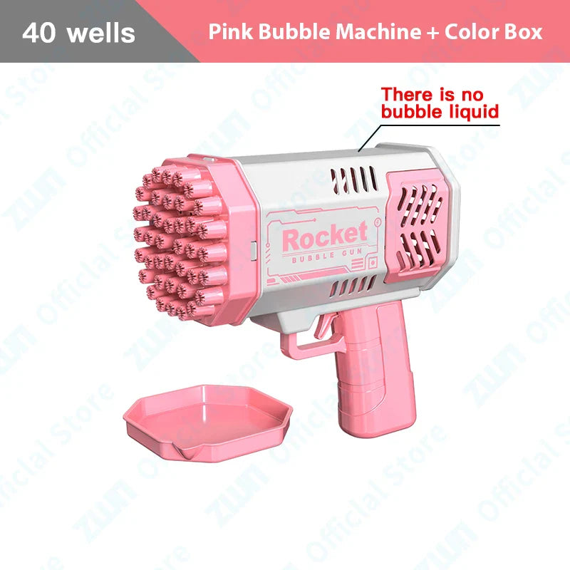 Children Handheld Bubble Gun Toy for Kids Gifts Astronaut Fully Automatic Bubble Machine Bubbles Gun Outdoor Wedding Party Toys