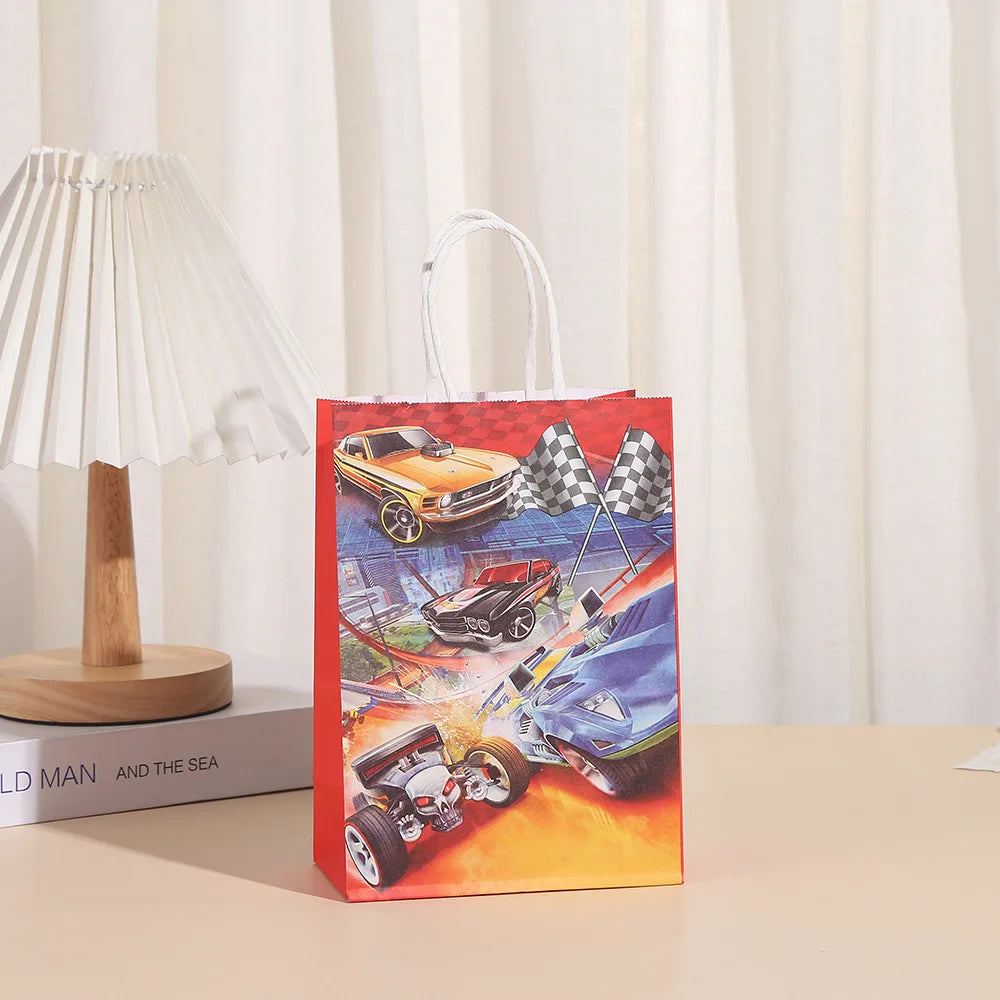 Hot Wheels Party Disposable Tableware Balloon Cup Plates Tablecloth Background Birthday Party Decor Baby Shower Party Supplies