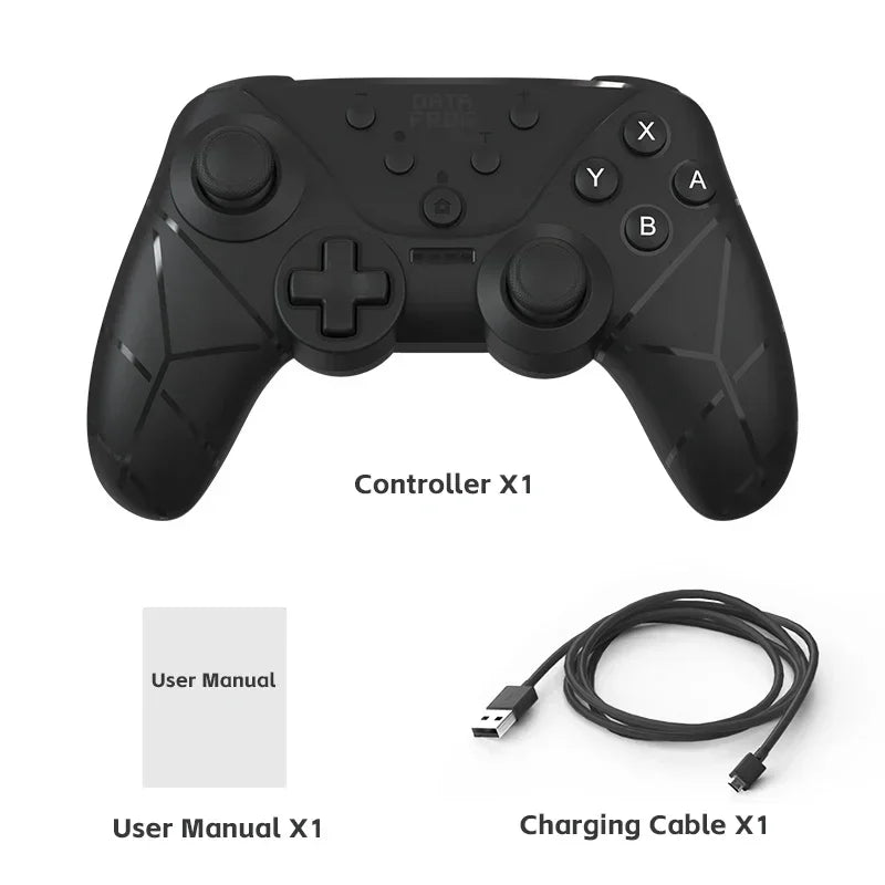 DATA FROG Ergonomic Wireless Gamepad Support NFC Screenshot Turbo Burst Gaming Handle For Switch Series