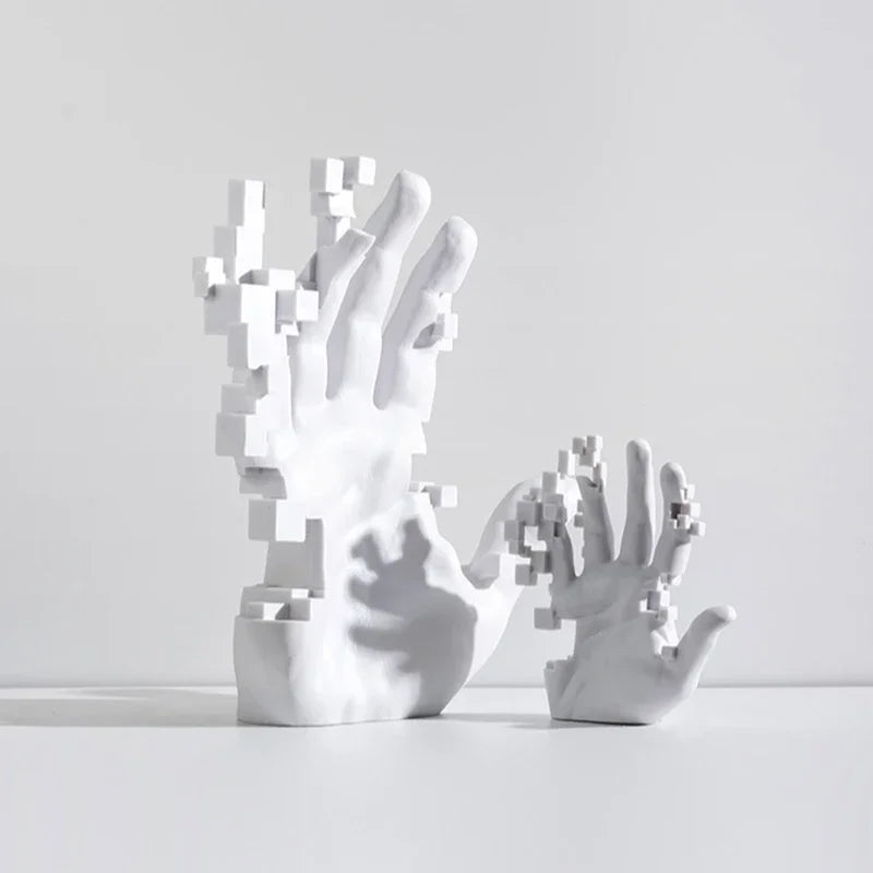 Home Living Room Decorations Abstract Art Palm Sculpture