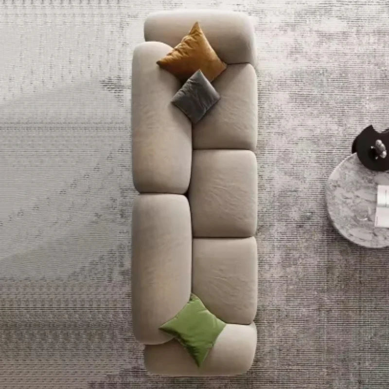 Comfortable Lounge Divano Soggiorno Di Lusso Luxury Furniture  Modern Living Room Sofas Minimalist Sectional Puff Corner Sofa