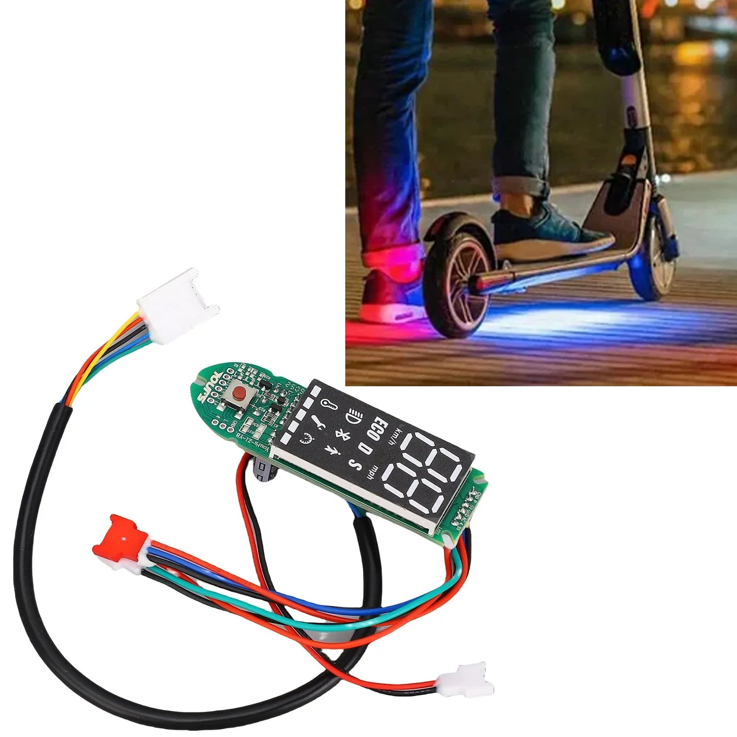 Electric Scooter Circuit Board Electric Scooter Parts  Clear Display Waterproof for 8.5-10in Electric Scooter