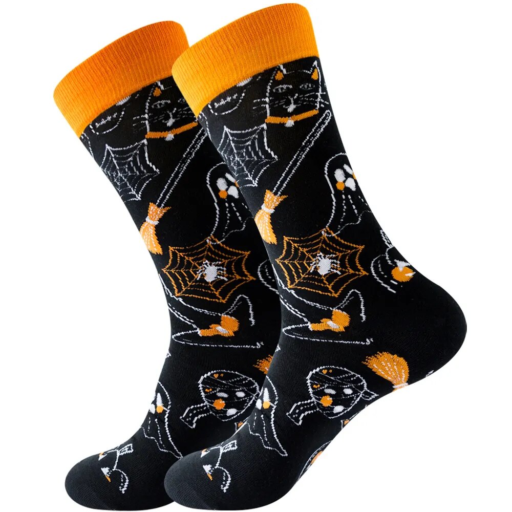 Halloween Fun Print Cartoon Socks