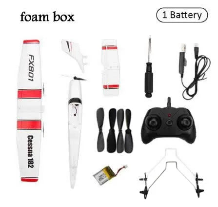 DIY RC Plane Toy EPP Craft Foam Electric Outdoor Remote Control Glider FX-801 901Remote Control Airplane DIY Fixed Wing Aircraft