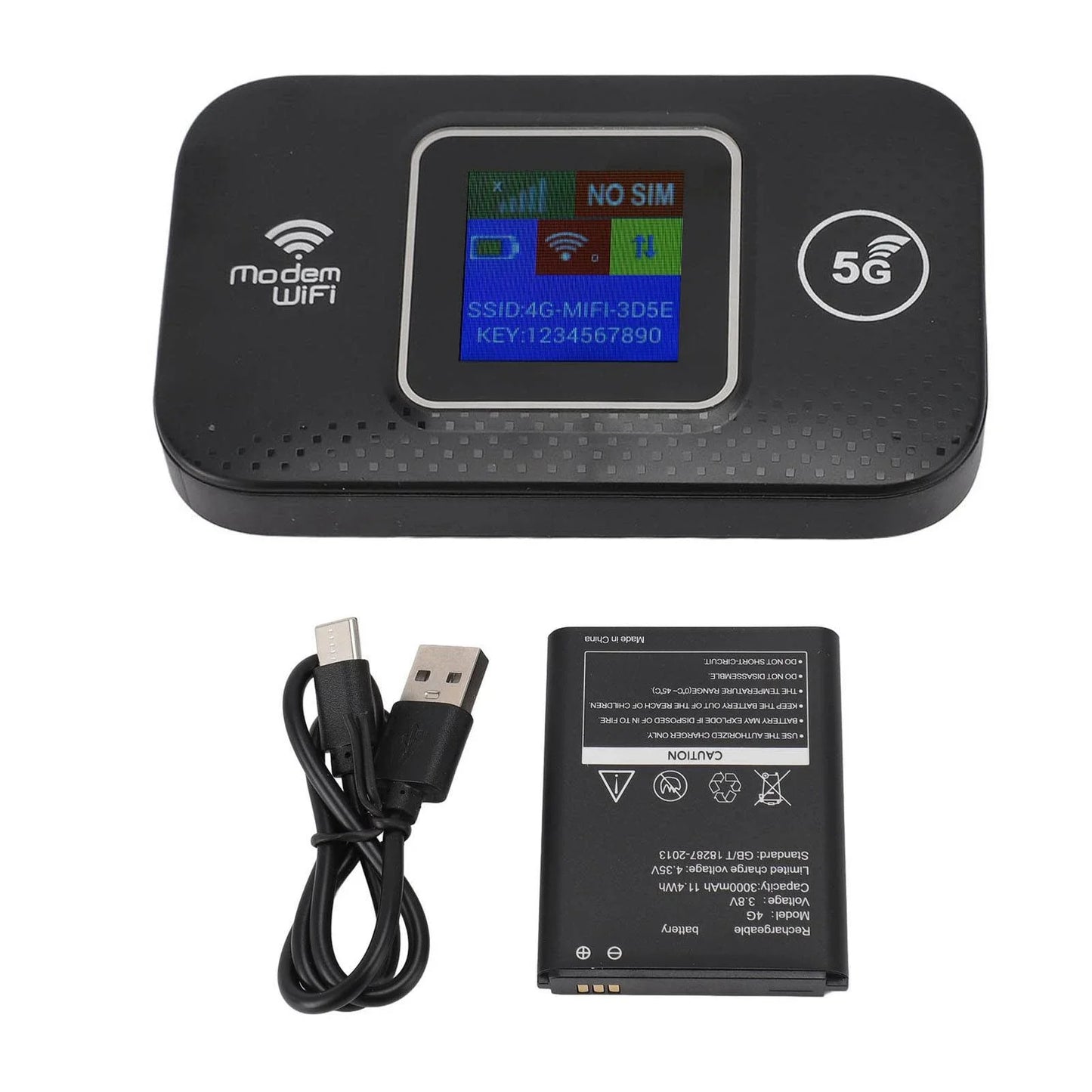 Portable WiFi Modem 300Mbps High Speed 4G Portable WiFi Router Security Encryption Plug and Play for Europe for Cell Phones