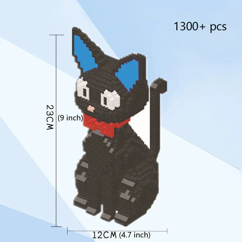 Squirrel Model Mini Building Blocks Children Learning Toys for Kid Boy Girl Black Cat Shiba Inu Corgi Pet Style Brick Party Gift