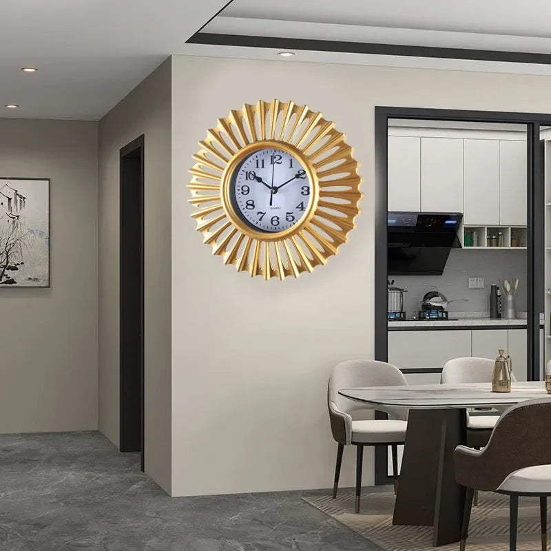 Rustic Retro Wall Clock, Quartz Battery Operated Non Ticking Mute no tick.