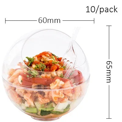 10 Pieces x Home Party Wedding Disposable Plastic Tableware Supplies, 75*62mm/100ml Mini Twisted Dessert Cup