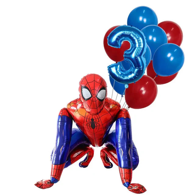Super Hero Spiderman Foil Balloon Birthday Theme Party Decoration Baby Shower Inflatable Toy Air Globos Supplies