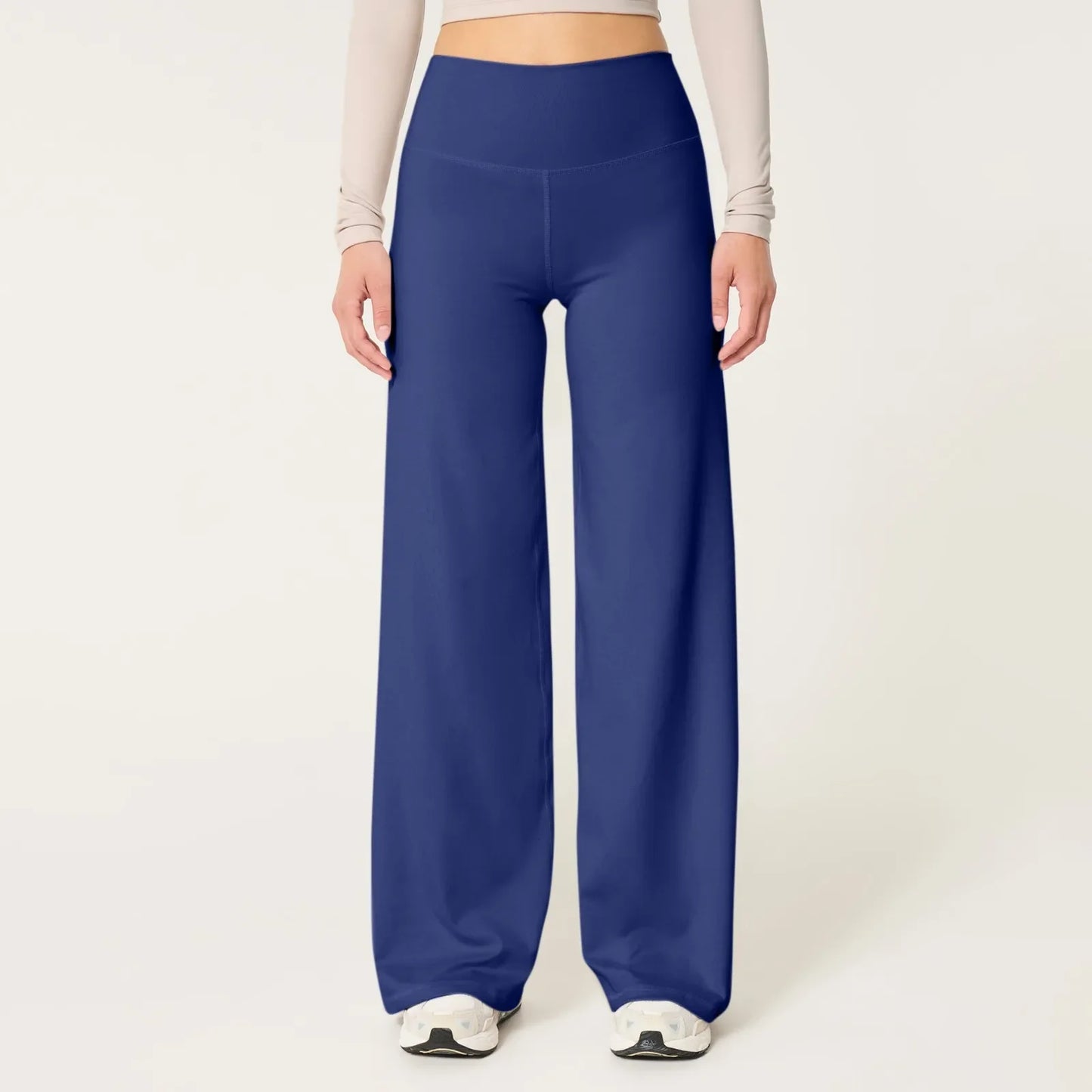 Casual Clothes Yoga Pants For Women High Waist Workout Leggings Stretchy Pants With Pockets Solid Soft Sweatpants For Women