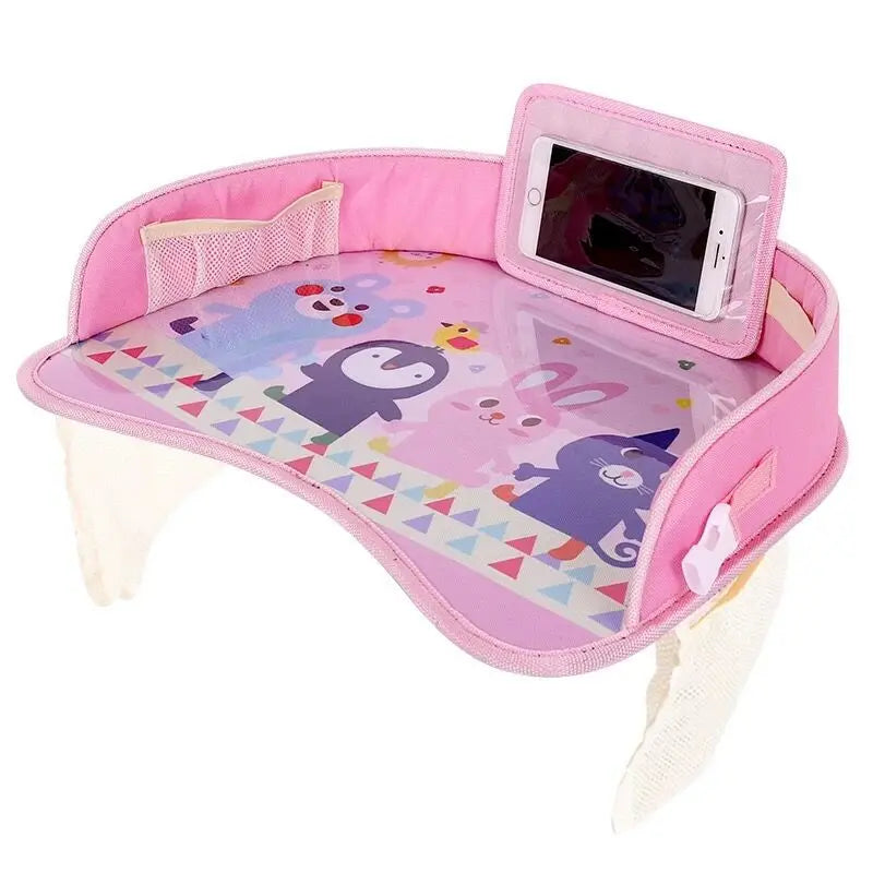 Kid Travel Tray for Toddler Car Seat Travel Tray for Kids, Children Travel Desk, Carseat Table Tray for Kid Road Trip Activities